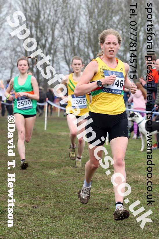 Senior womens Inter Counties Cross Country, Prestwold Hall, Loughborough. Photo: David T. Hewitson/Sports for All Pics